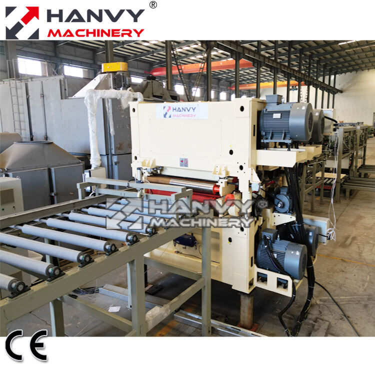 Hanvy Plywood Machinery 4ft 5ft Automatic Sanding Line with multiple stackers factory