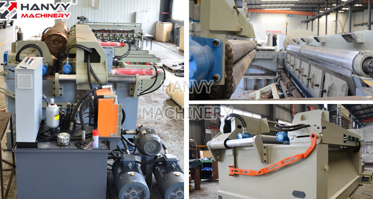 8ft & 10ft Hanvy Wood Log Debarker Machine Price for Plywood Peel Veneer Making details