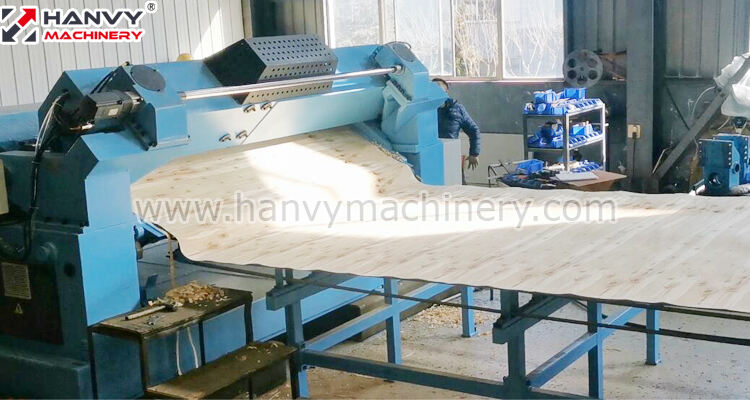 Plywood Machinery 4 feet 8 feet and 10 feet Veneer Peeling Process factory