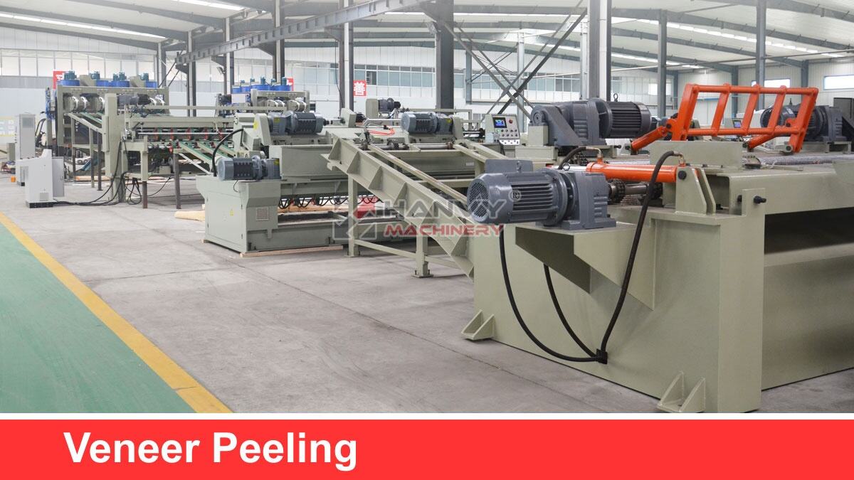 8ft CNC Wood Veneer Peeling Clipping Machine for Plywood Veneer Production Line details