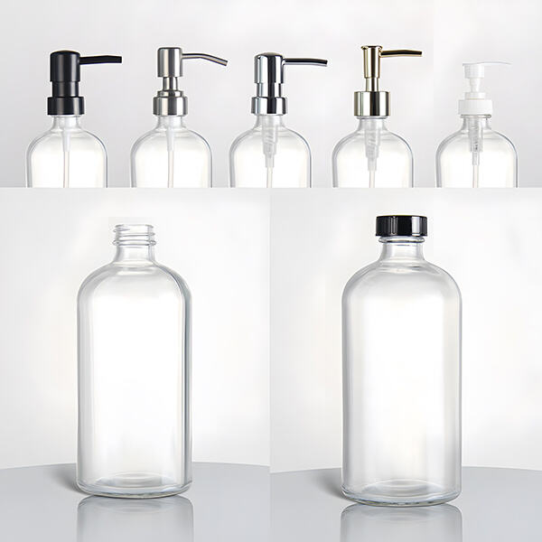 Lotion Bottles in Glass