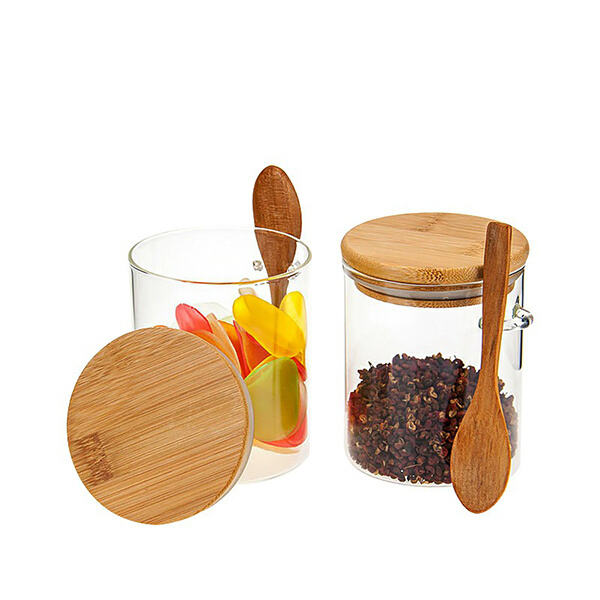 Airtight Glass Jar and Bamboo Lid