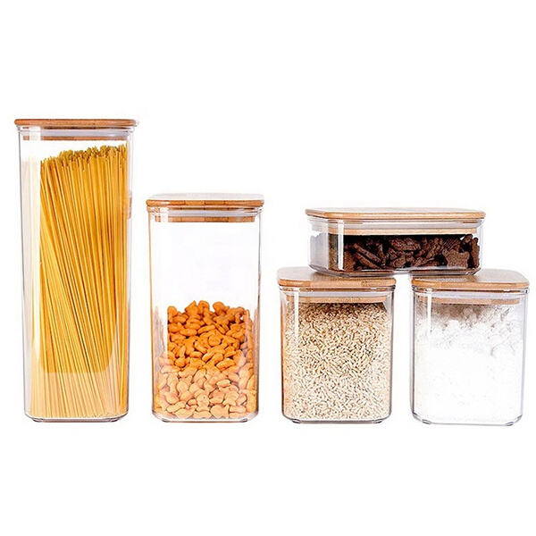 Get A Bunch Of Glass Jars With Bamboo Lids