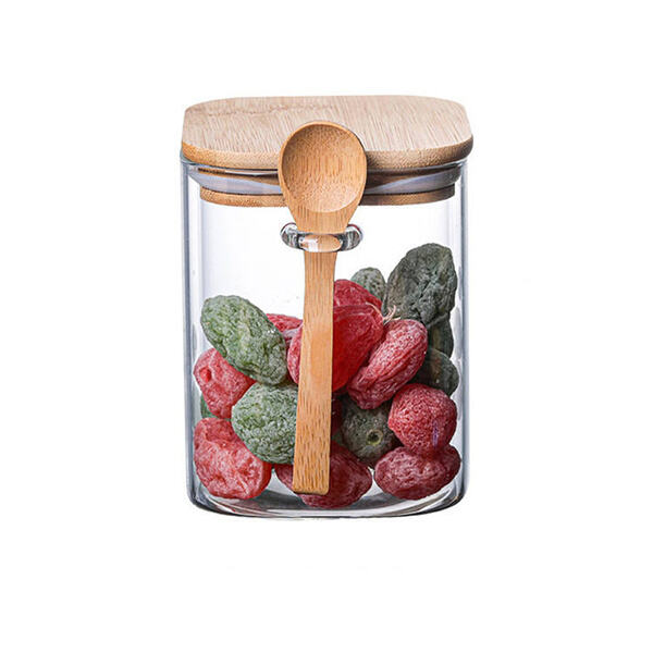 Treat Your Dinners Like King with This Glass Jar & Bamboo Spoon Combo