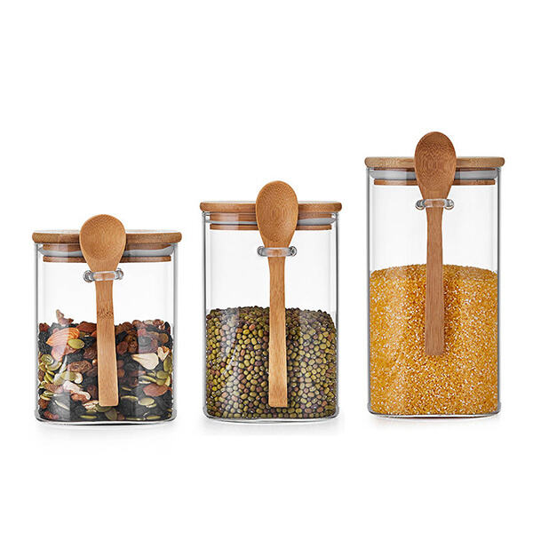 Our Pick: Glass Jar with Bamboo Lid & Spoon