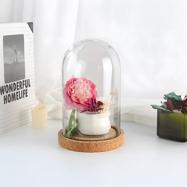 Protect delicate plants with a glass dome cloche.