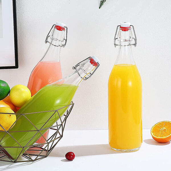 Elevate your dining experience with elegant glass bottle swing top bottles