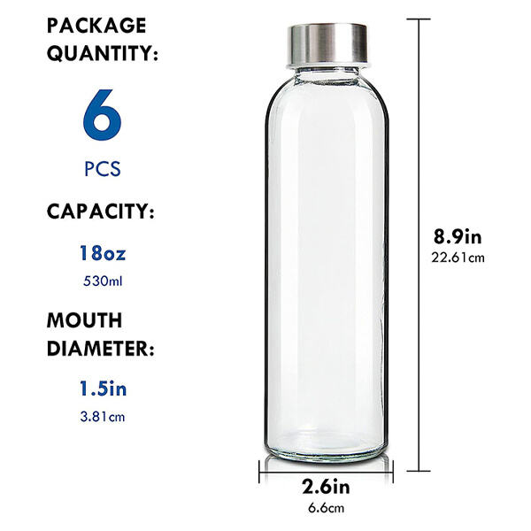 The convenience of a reusable glass water bottle for on-the-go hydration