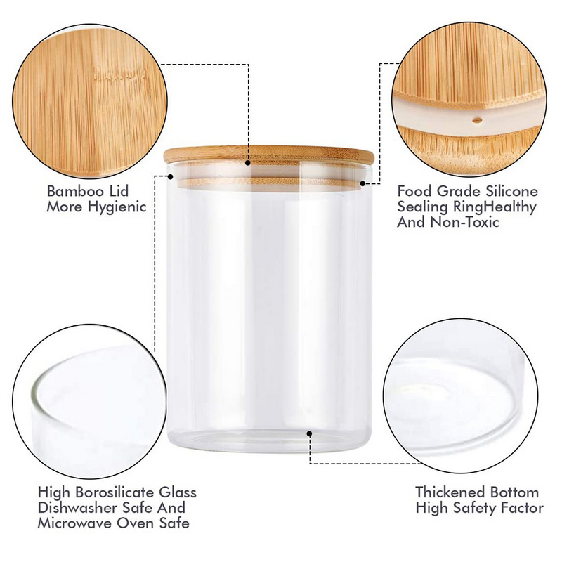 High Borosilicate Storage Jar