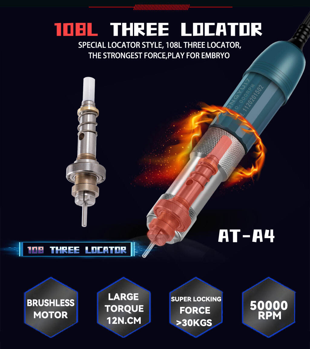 2025 AT-A4 50000rpm handpiece change burs video details