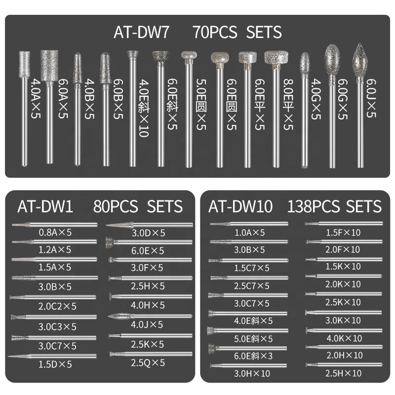 2026 AT-ND15 other nail equipments, professional manicure sets portable small russian nails drill bits manufacture