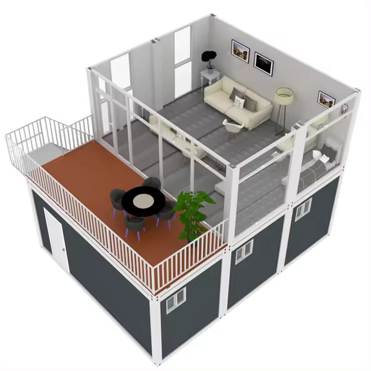 Plans de conception de maison en conteneur moderne