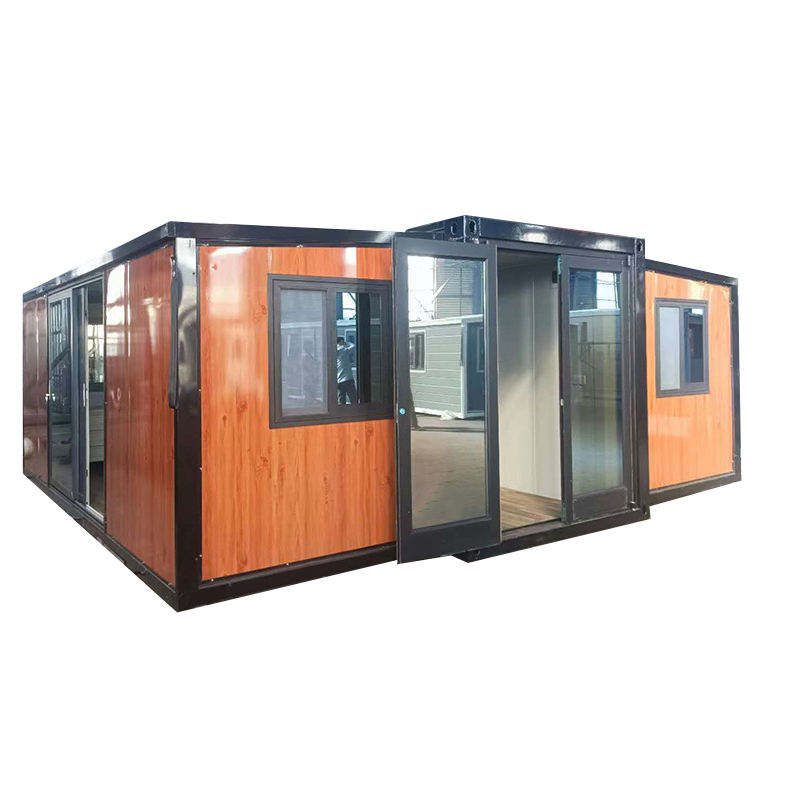 Low-cost removable containerized home prefabricated removable house glass wall residential factory