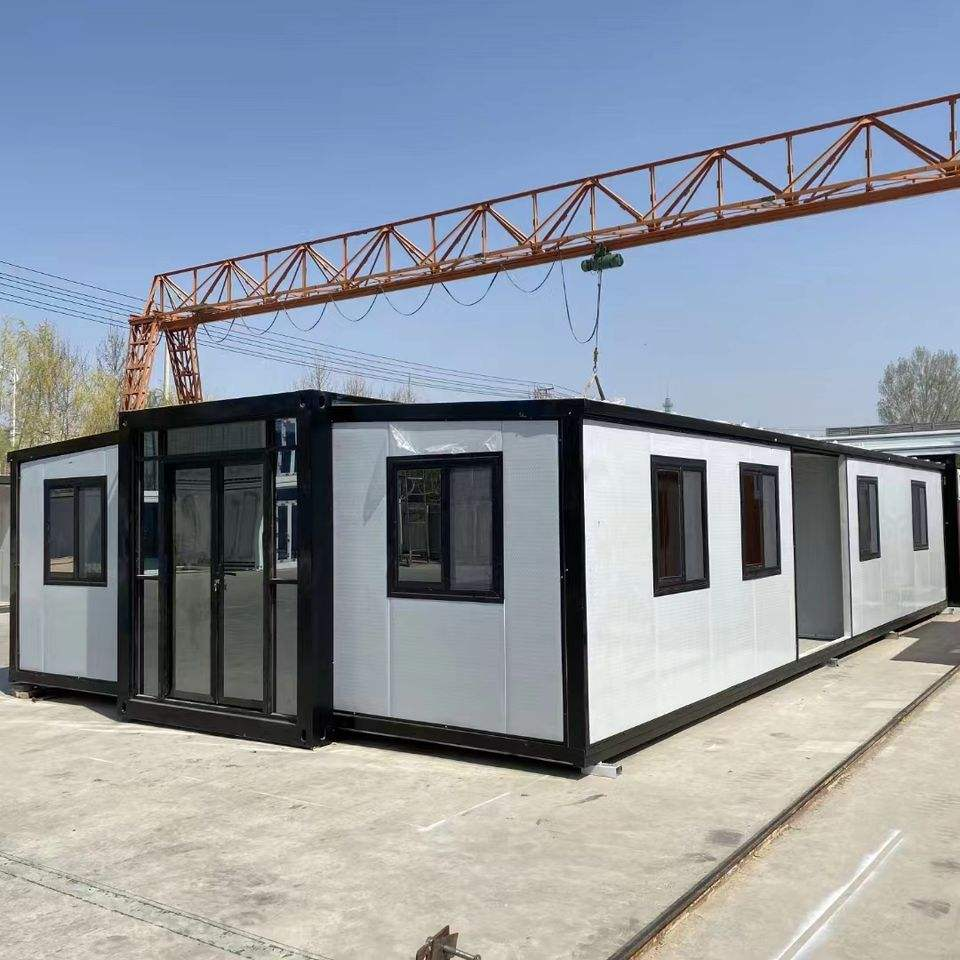 Low-cost removable containerized home prefabricated removable house glass wall residential factory