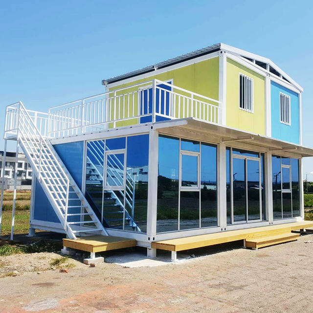 Customized two/three story luxury prefabricated expandable container house prefab bolt tiny house supplier