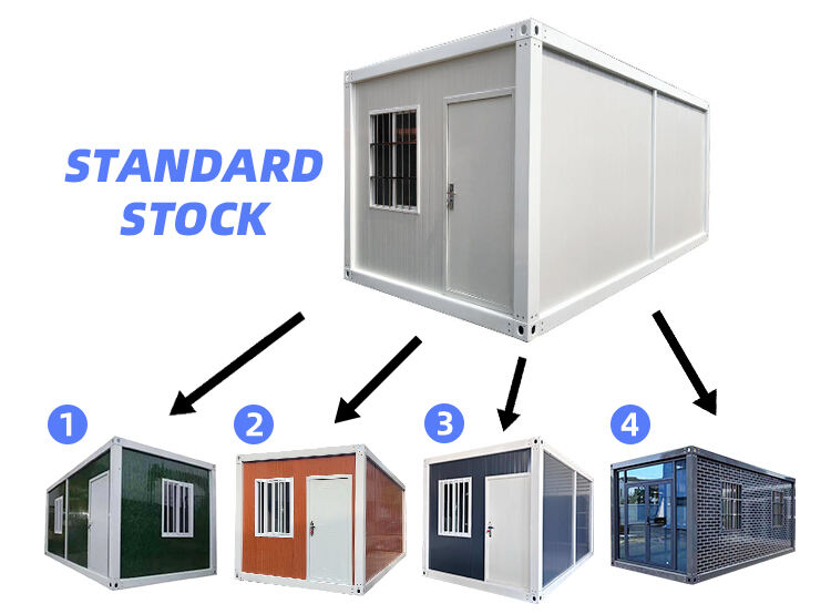 Low-cost removable containerized home prefabricated removable house glass wall residential supplier