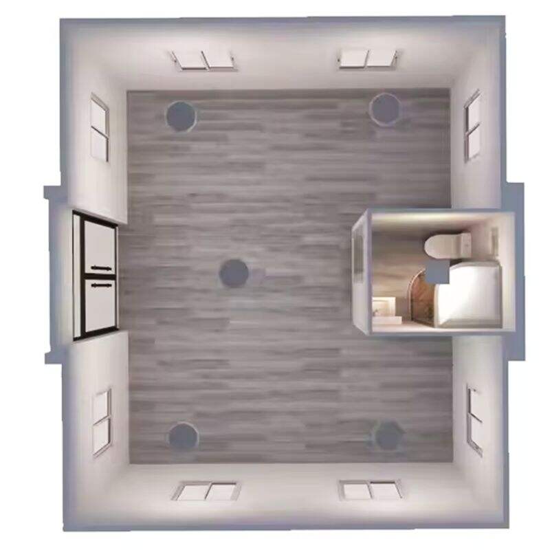 The eco-friendly design of the 40ft expandable container house in the USA