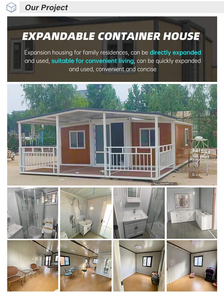 Ready to Ship Insulated Prefab Folding 3-in-1 Expandable Container Home Prefabricated Steel House Toilet Hotels Designed France details