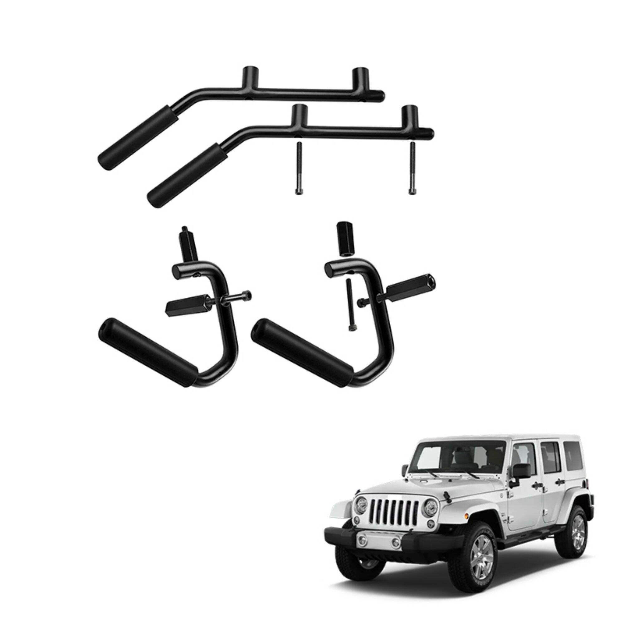 Spedking Car Front and rear Steel Grab Handle for Jeep Wrangler JK