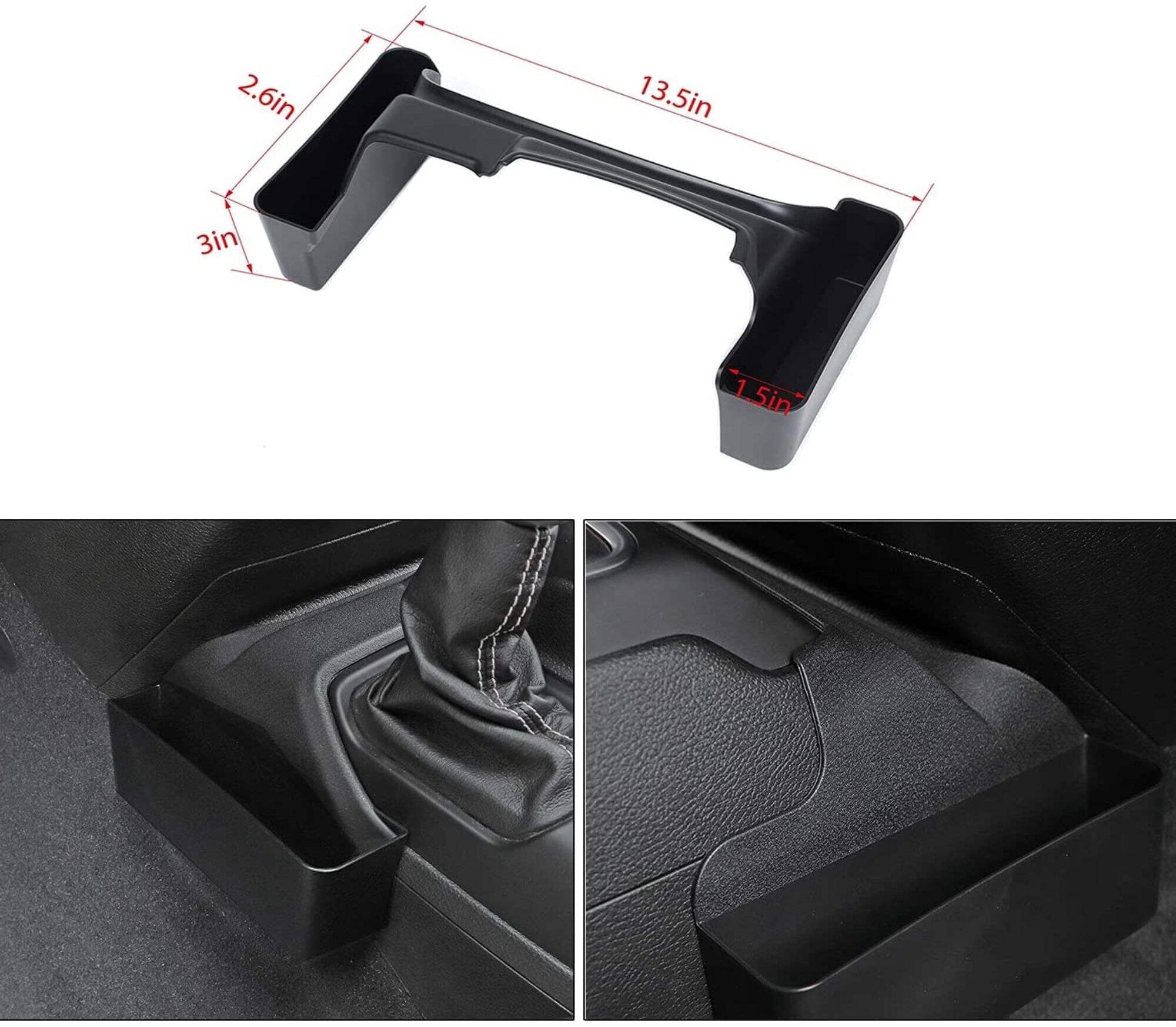 Spedking Wholesale2 Gear Shift Console Storage Box for Jeep Wrangler JL JT 