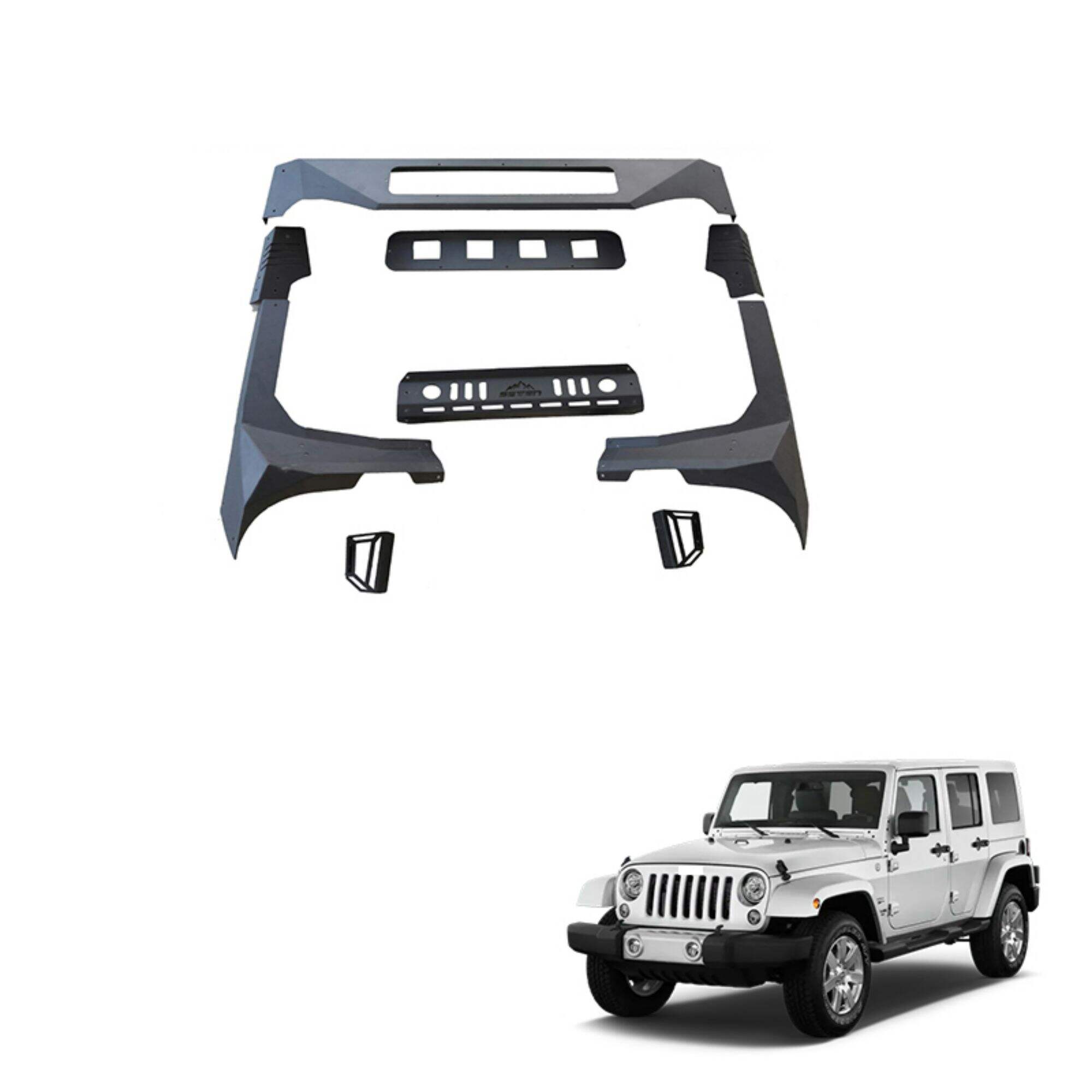 Spedking New Design Premium Fabfours style ViCowl  for Jeep Wrangler JK