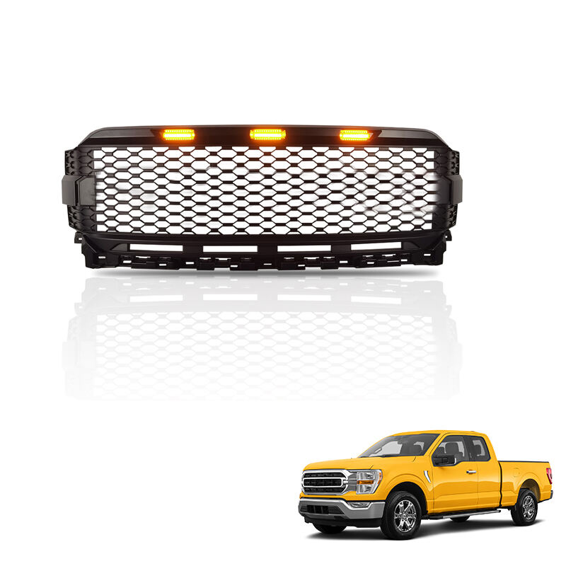 Spedking grille with LED turning light for Ford f150 2021+