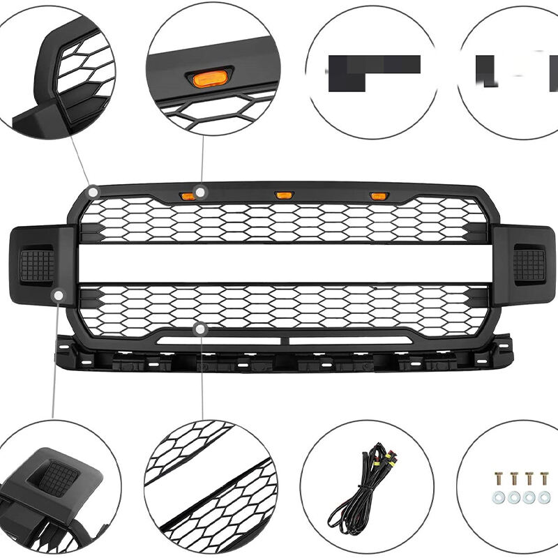 Spedking matte black grille for Ford f150 2018-2020