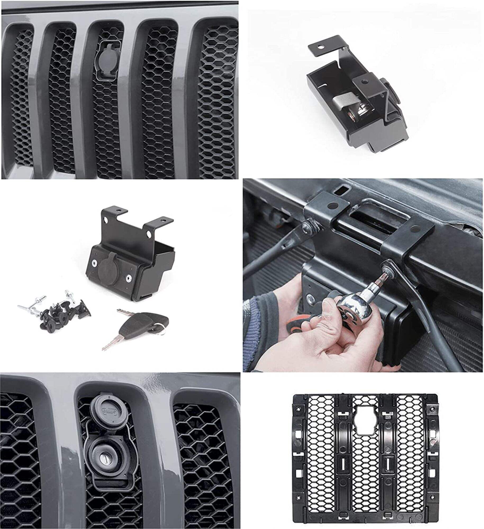 Sprdking New Stock Arrival Hood lock for Jeep Wrangler JL      