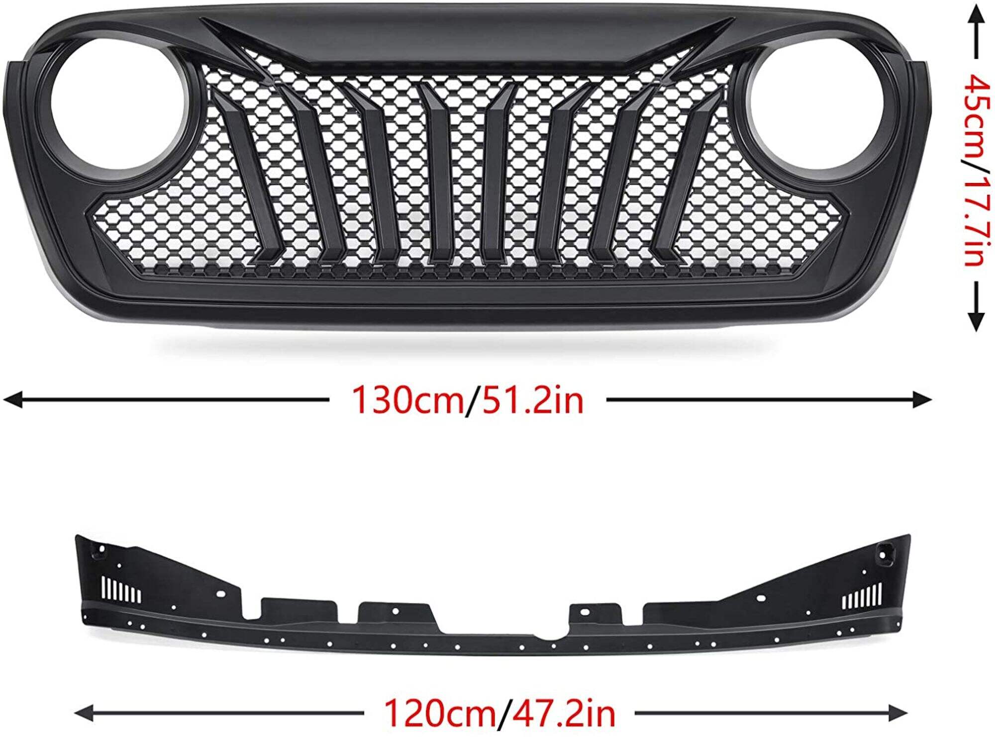 Spedking Spot Goods Grill for Jeep Wrangle JL