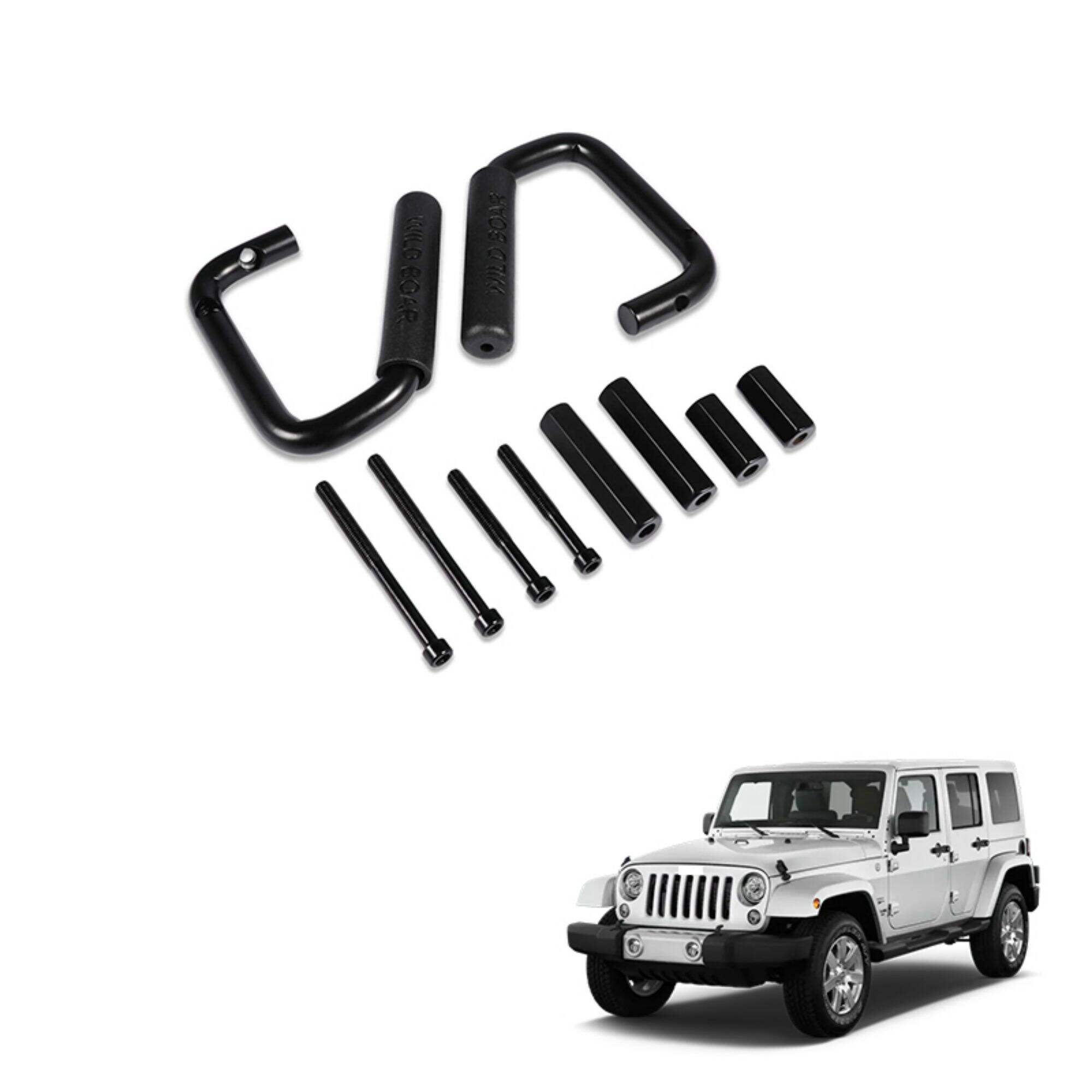 Spedking Car Front Steel Grab Handle for Jeep Wrangler JK