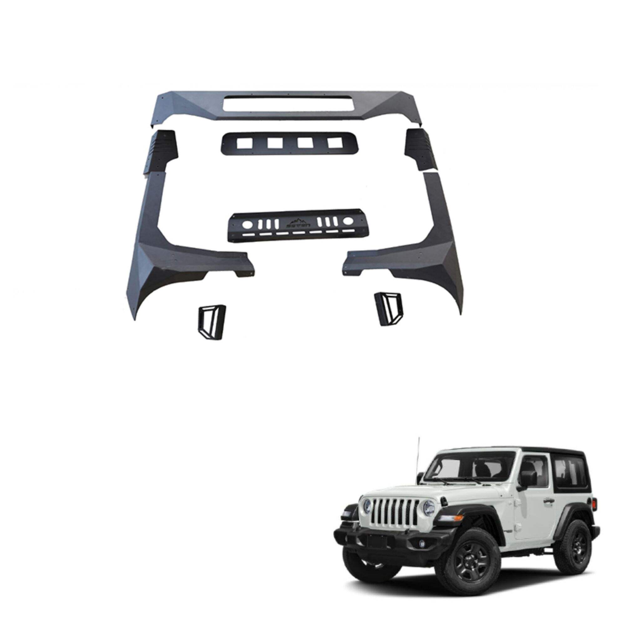 Spedking Stock Available  Fabfours ViCowl for Jeep Wrangler JL