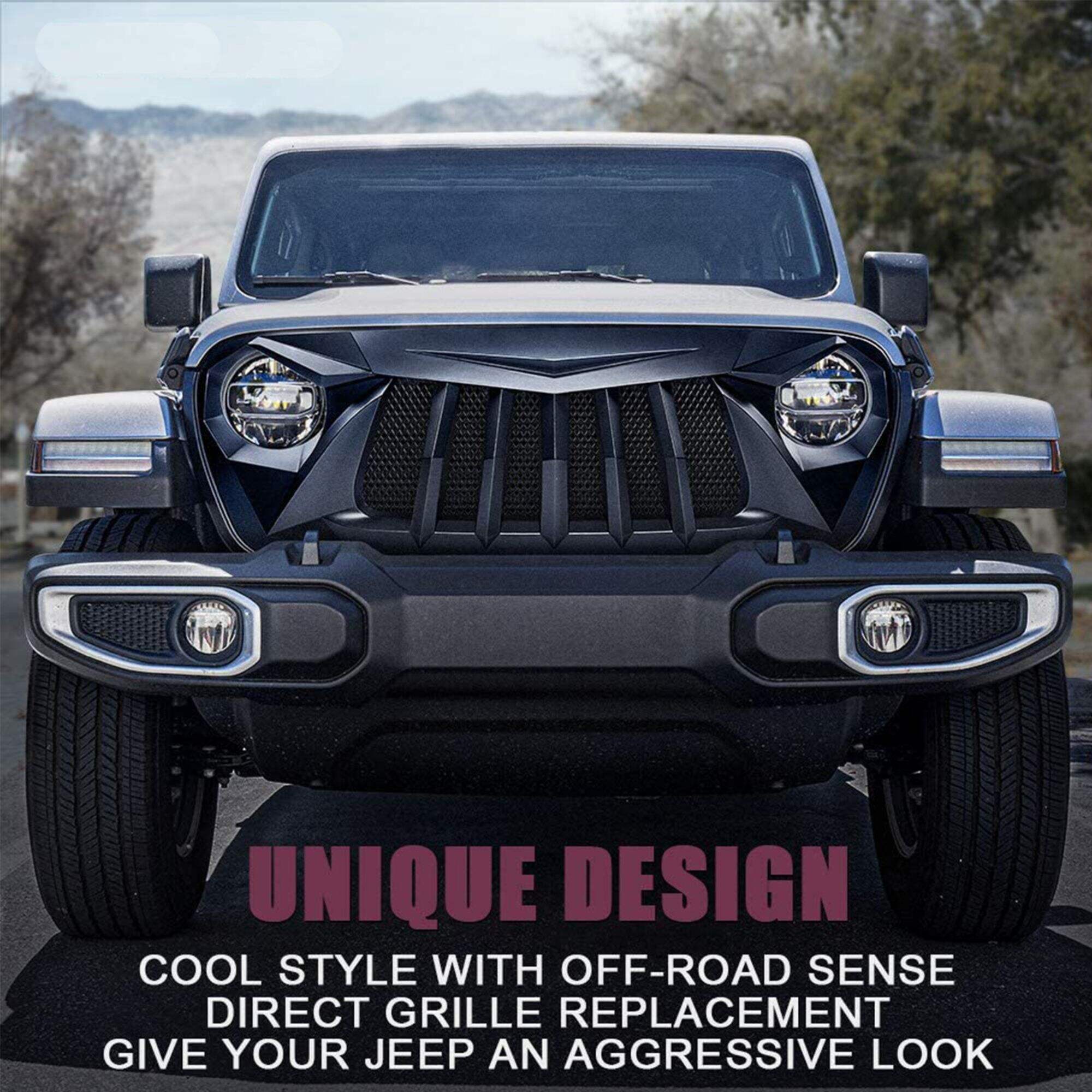 Spedking Wholesale New Trends Grill for Jeep Wrangle JL