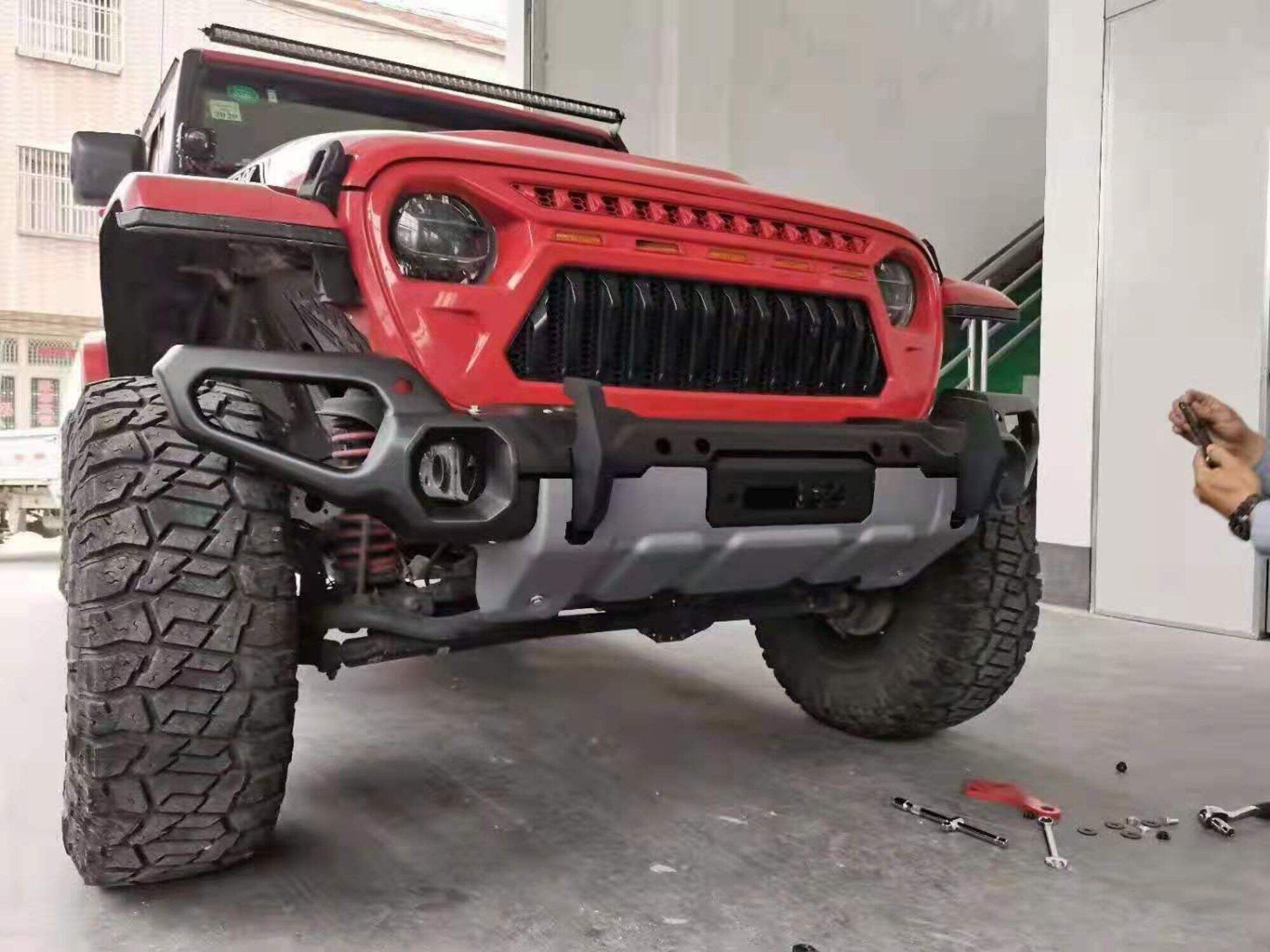 Spedking Stock Available RR Front Bumper for Jeep Wrangle JL