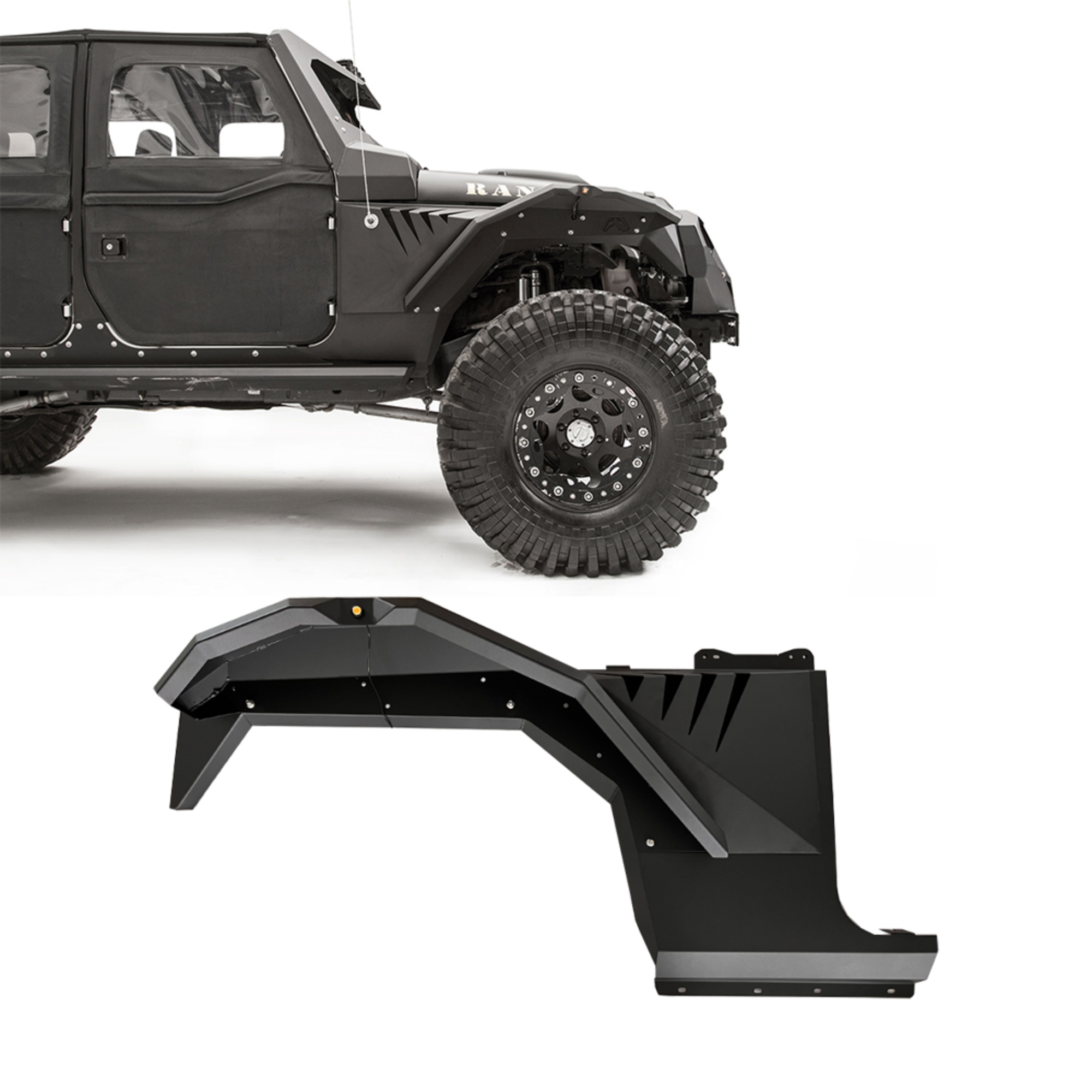 Spedking Stock Available Fabfours front fender falres for Jeep Wrangler JL 