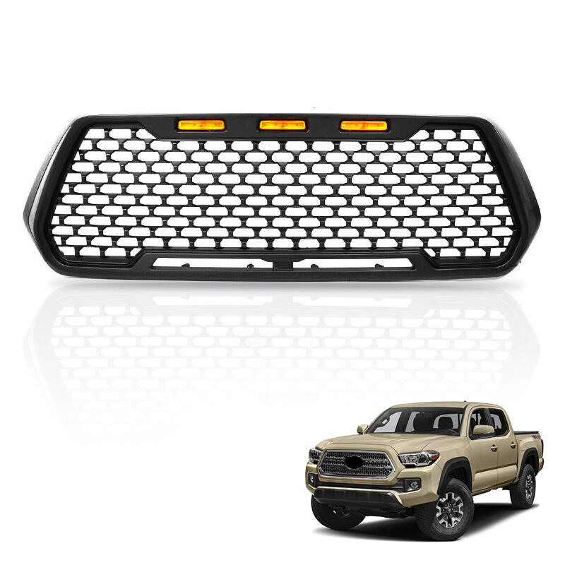 Spedking for TOYOTA 2016-2023 TACOMA grill  WITH AMBER LIGHT AND DRL LIGH