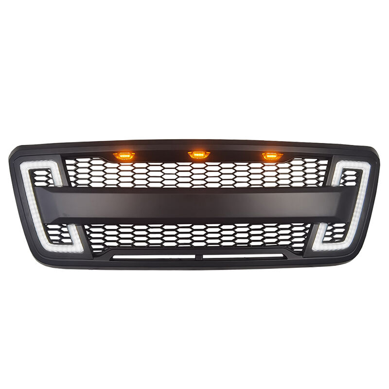 Spedking black grille with lights for Ford f150 2004-2008