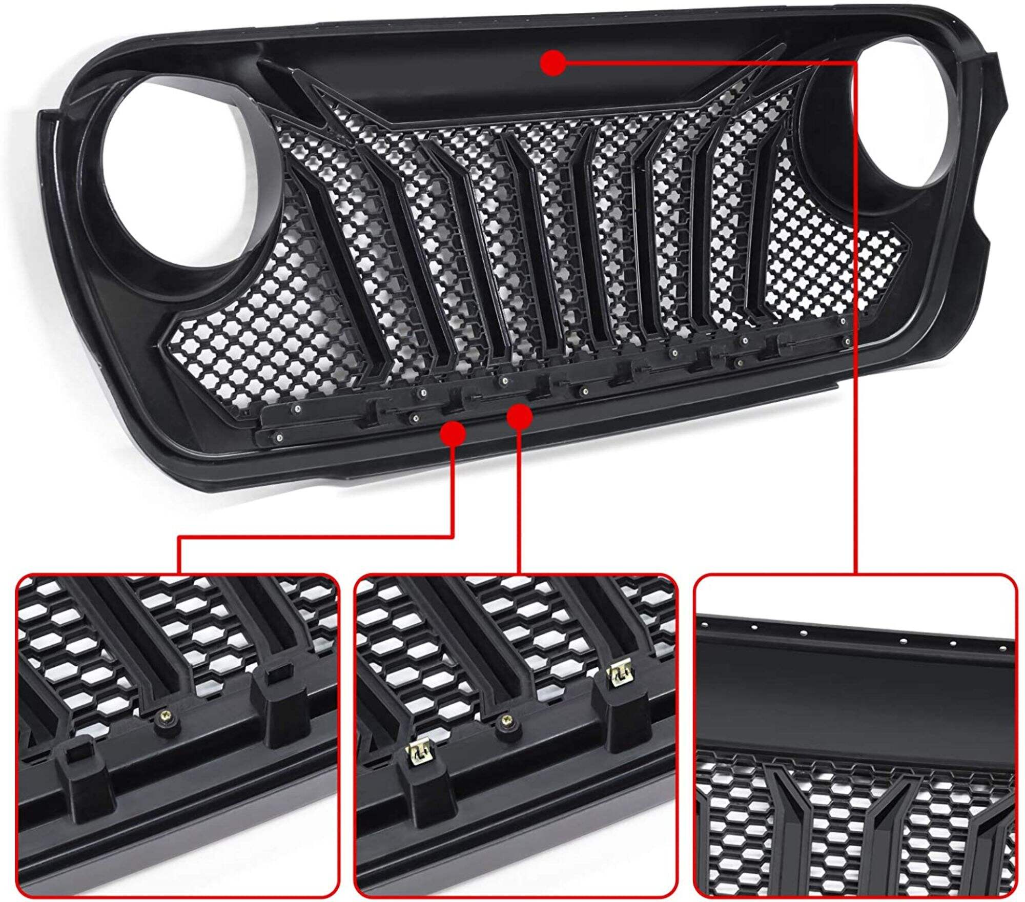 Spedking Spot Goods Grill for Jeep Wrangle JL