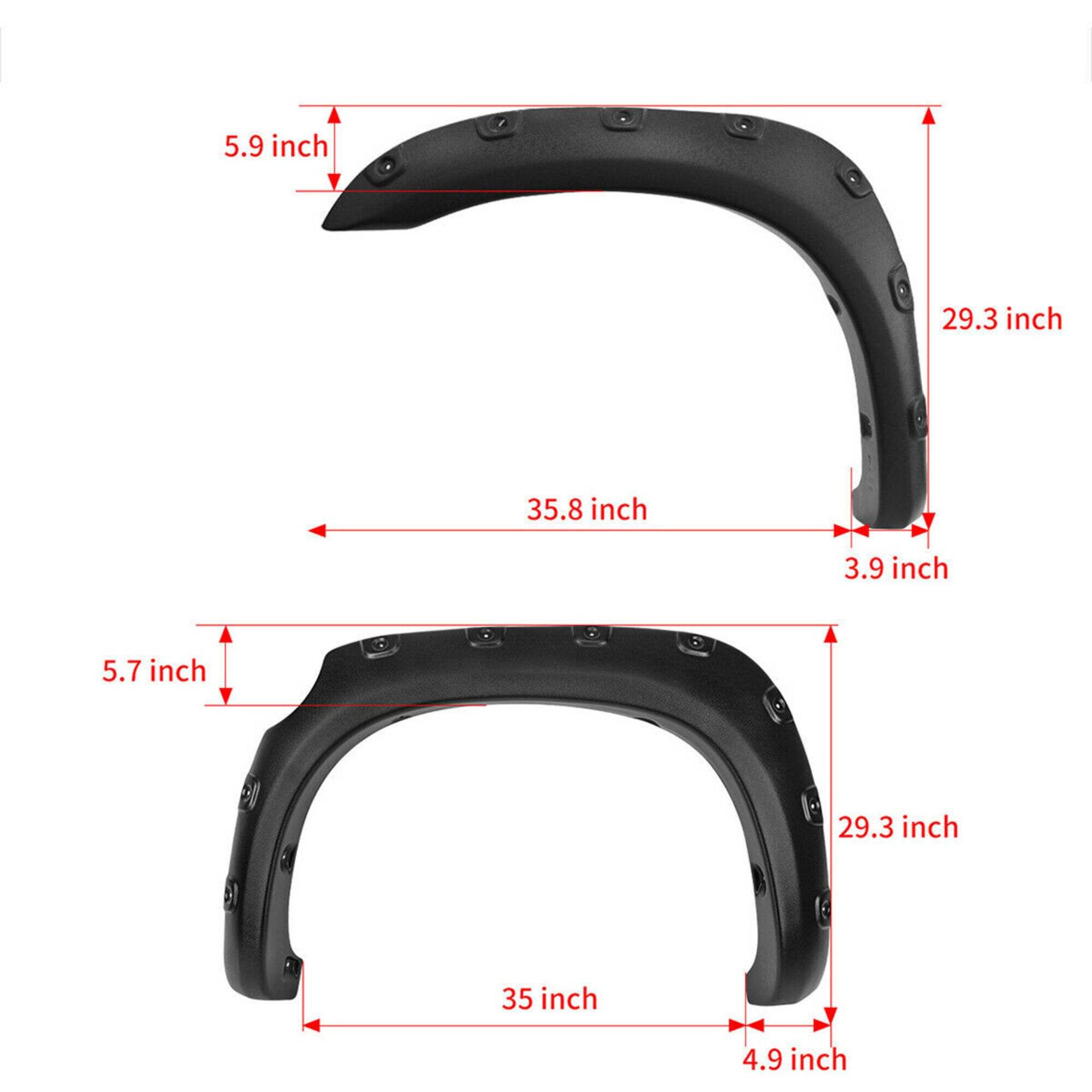 Spedking for TOYOTA 2007-2013 TUNDRA fender flares    Material: ABS