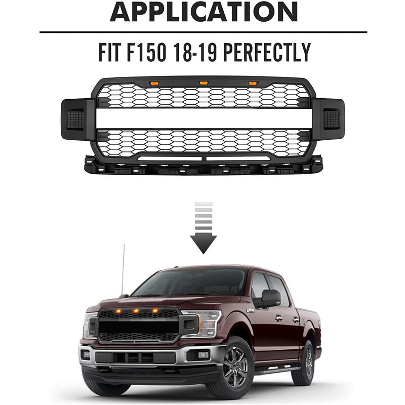 Spedking matte black grille for Ford f150 2018-2020