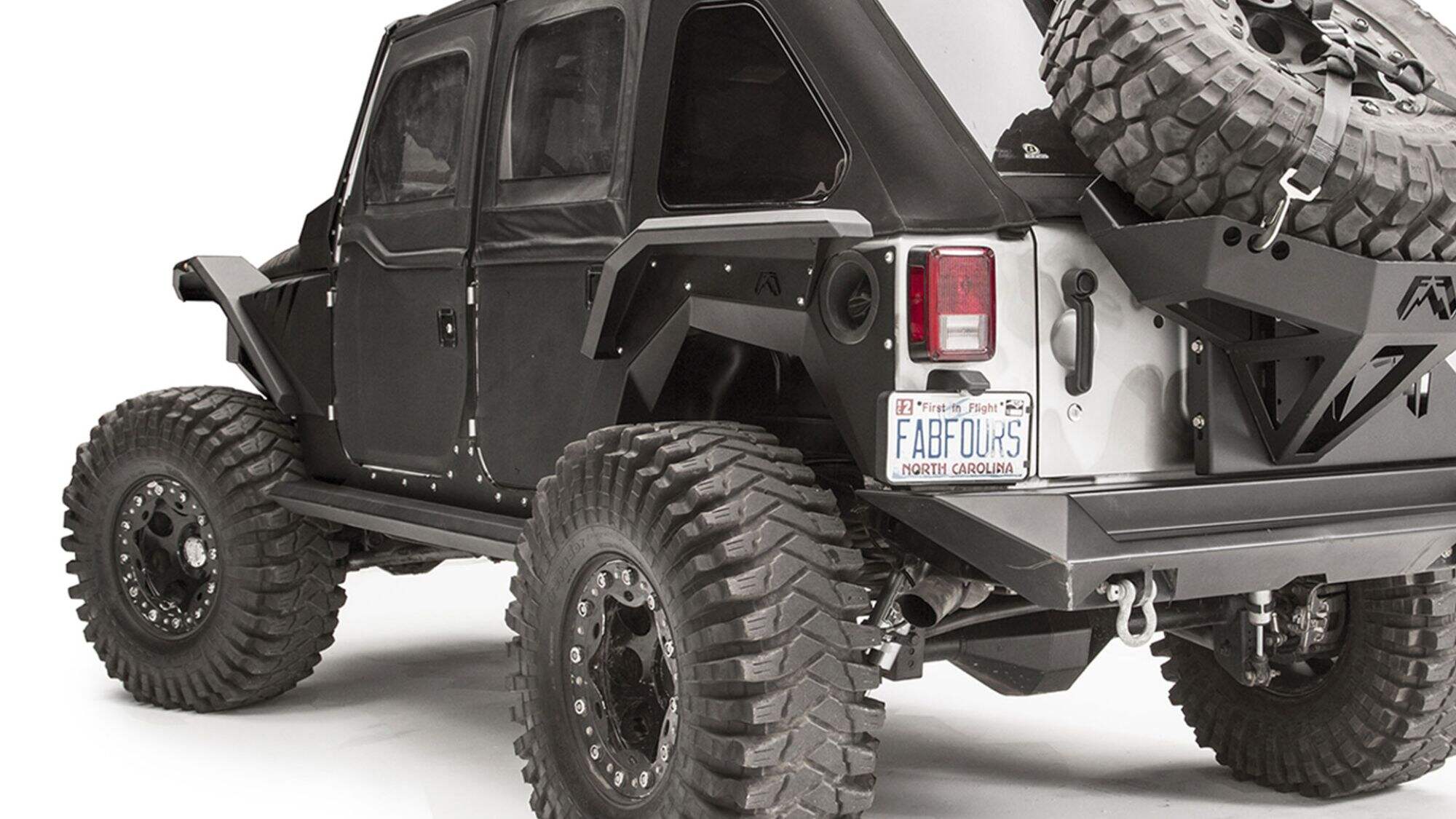 Spedking New Stock Arrival Fabfours rear fender falres for Jeep Wrangler JL 