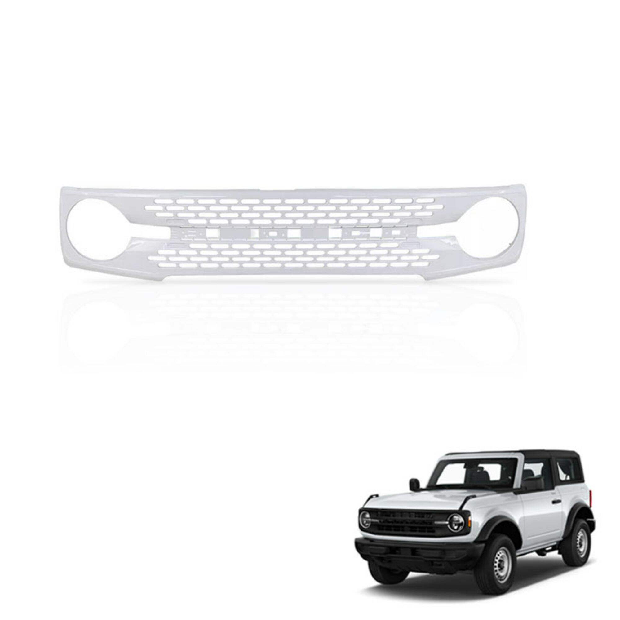 Spedking white grille for Bronco 2021