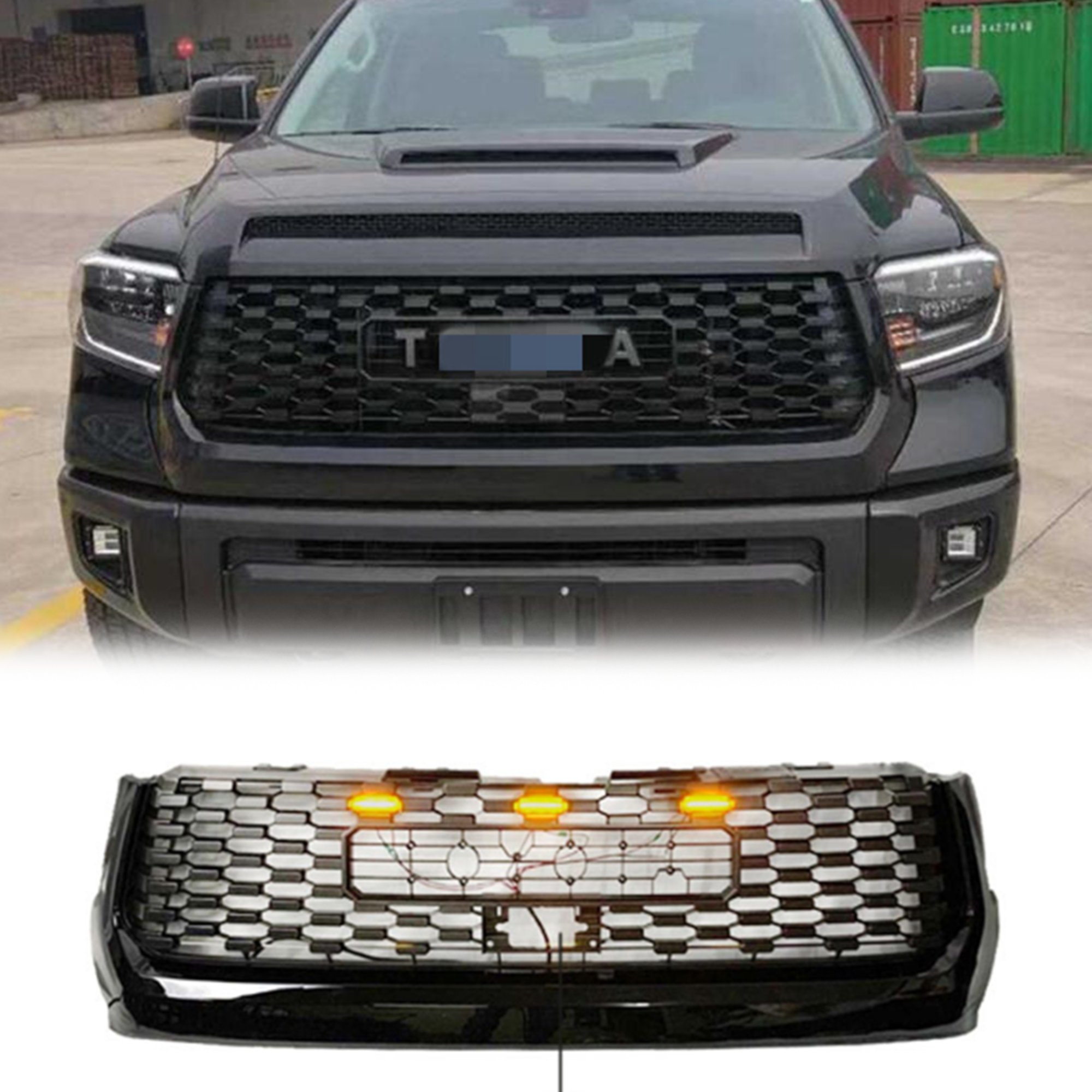 Spedking New  product for TUNDRA  2014+GRILL with light   Material: ABS