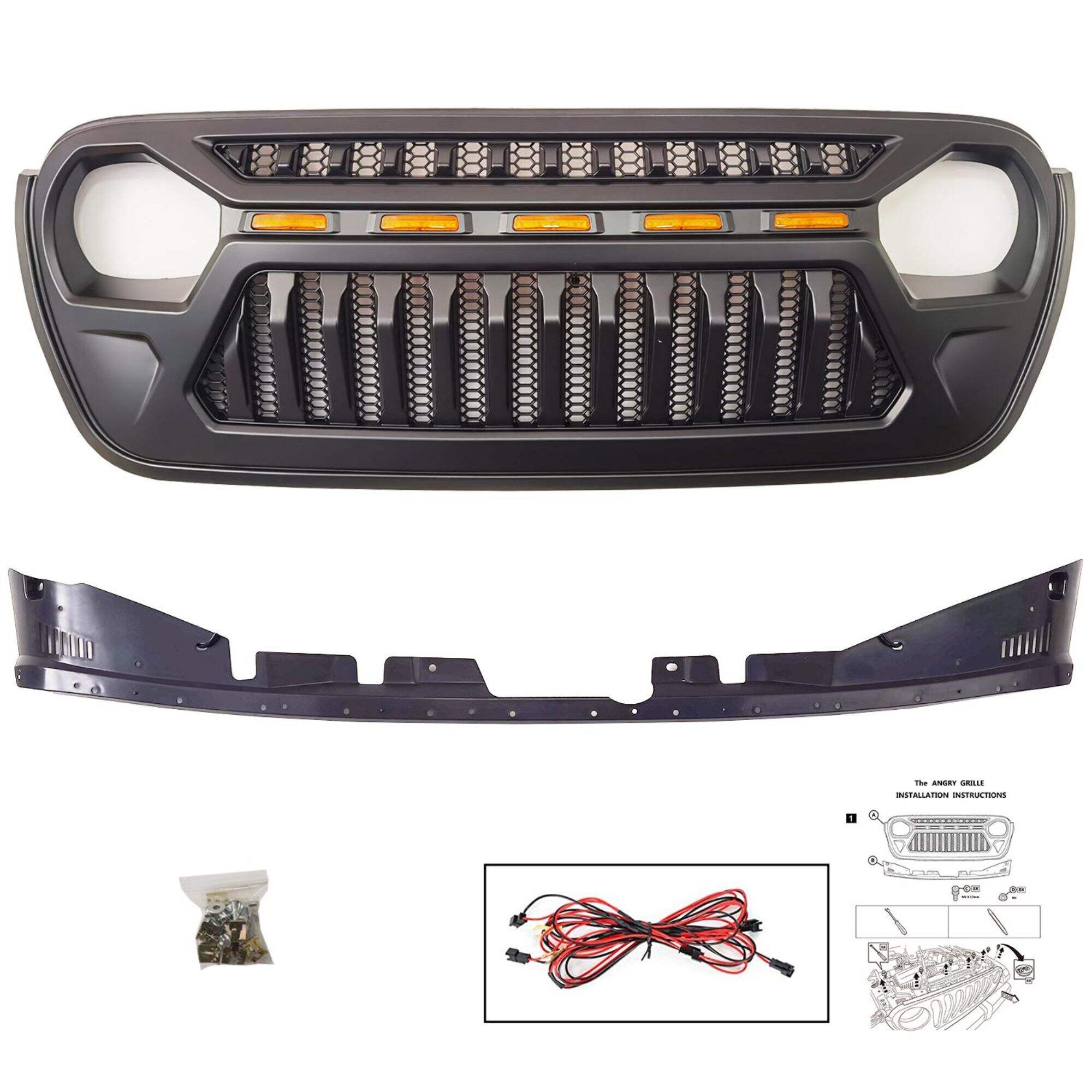 Spedking Cheap Wholesale Grill for Jeep JL Wrangler     