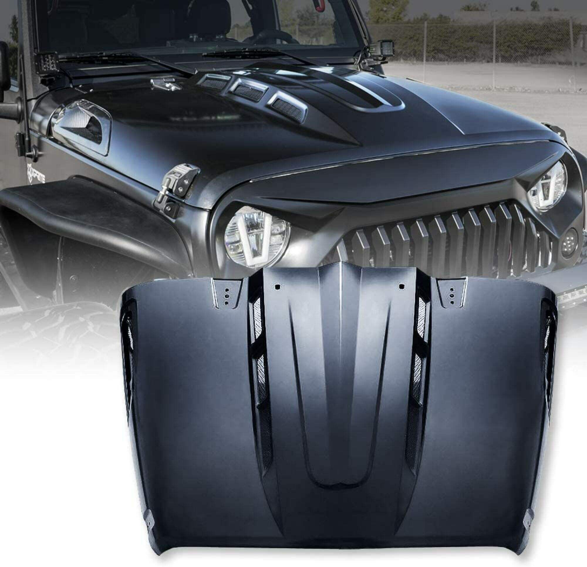 Nắp ca-pô mui xe Spedking Avenger cho xe Jeep Wrangler JK