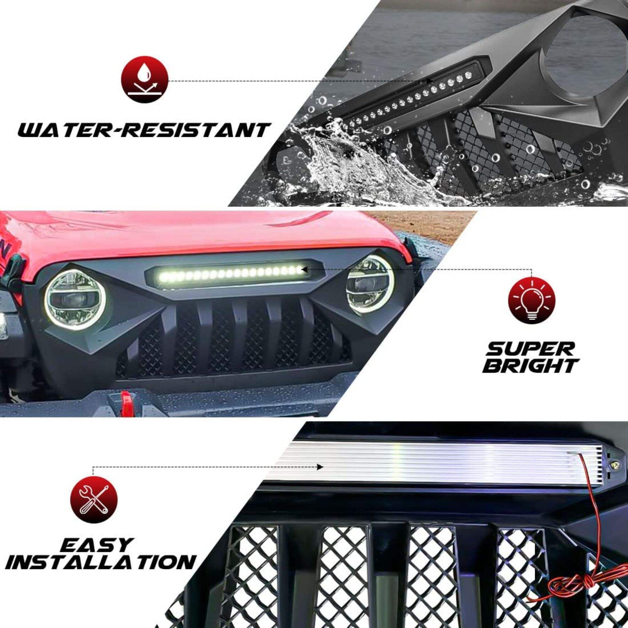 Spedking Spot New Products Grill for Jeep Wrangle JL