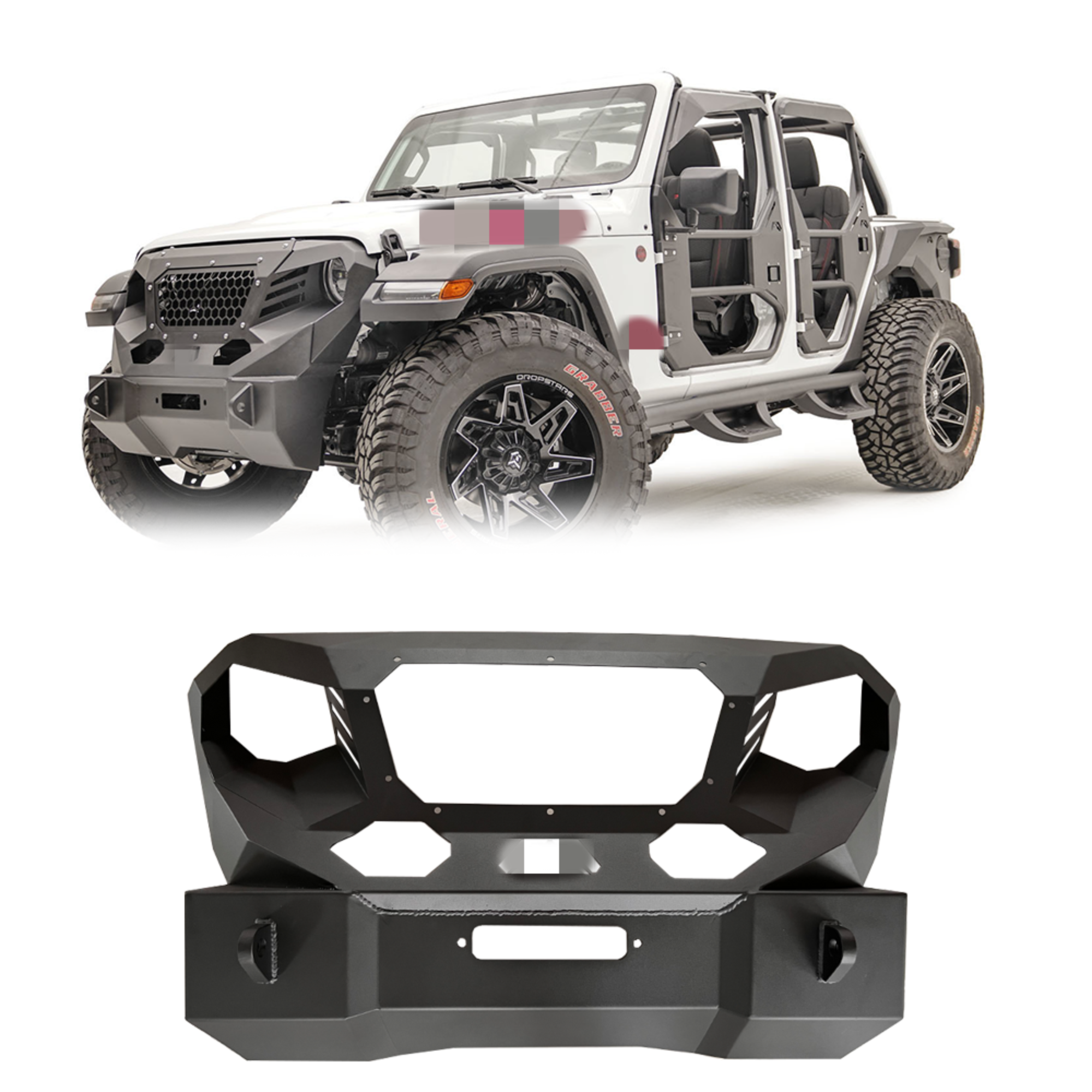 Spedking Stock Available Fabfours grille forJeep Wrangler JL 