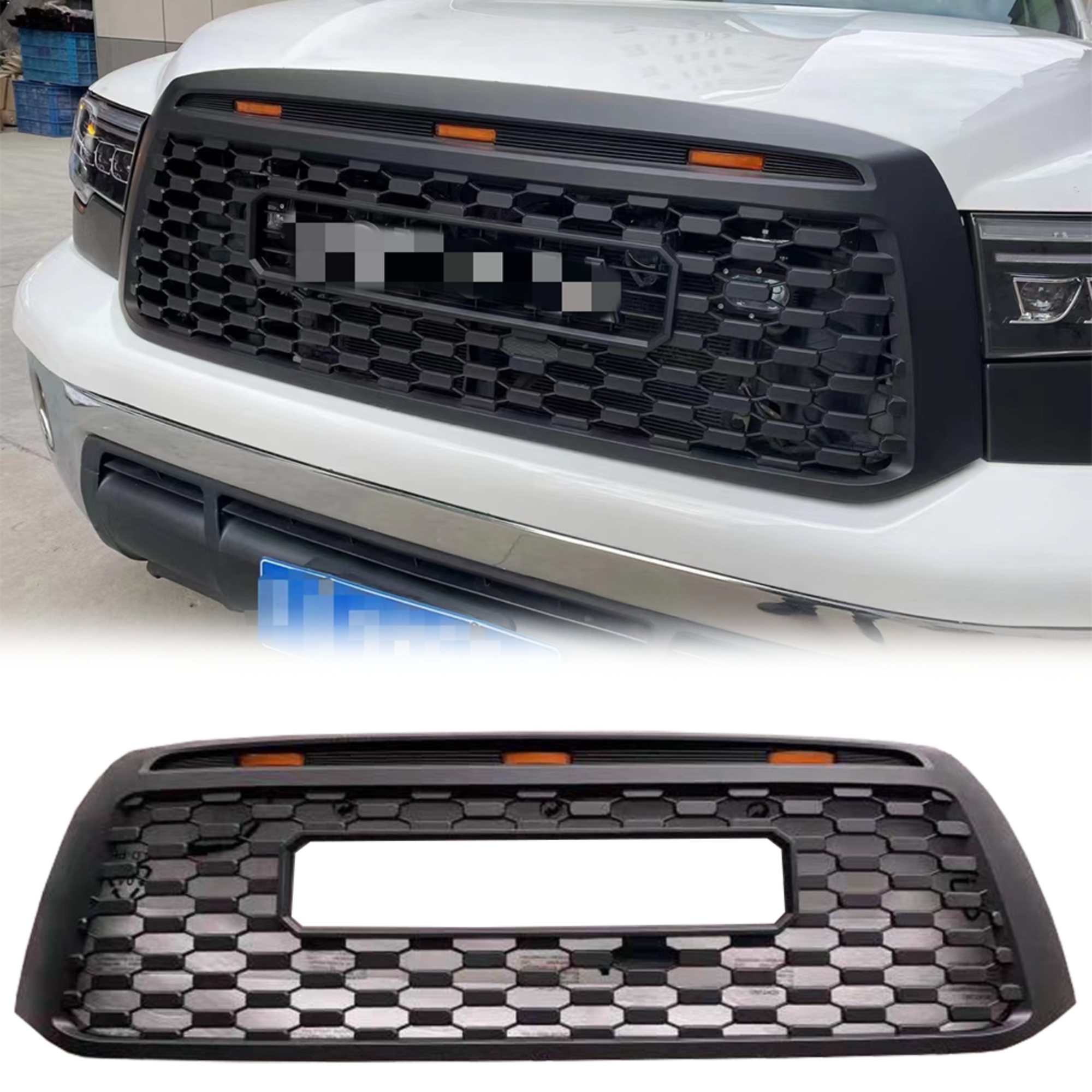 Spedking for TOYOTA 2007-2013 TUNDRA GRILL WITH LIGHT 