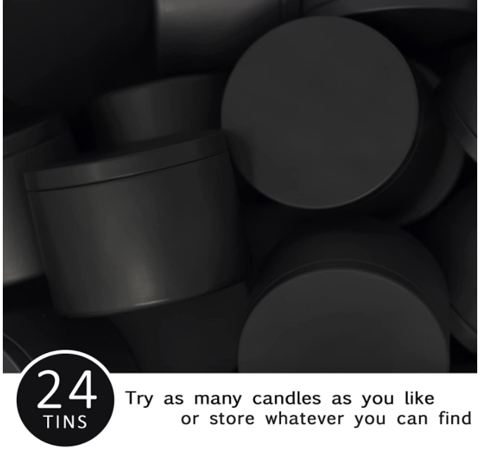 Custom empty luxury  4 oz 8 oz 10 oz seamless metal gold candles tin containers travel tin jars matte black candle tins can supplier