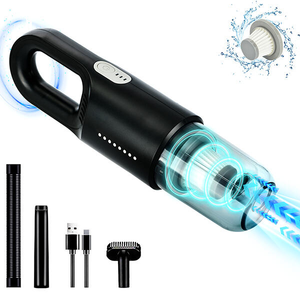 Achieve a spotless car with the convenience of our handheld vacuum