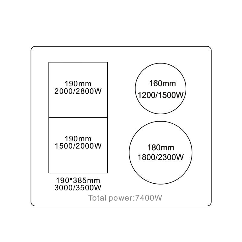 IH6474FM2-S07 | 3 Burners Electric Induction Cooker supplier